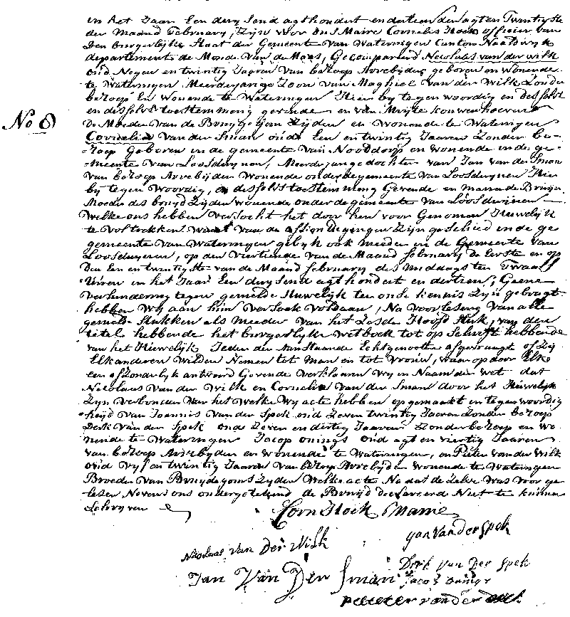 18130228 huw akte 8 Nicolaas vd Wilk - Cornelia vd Sman